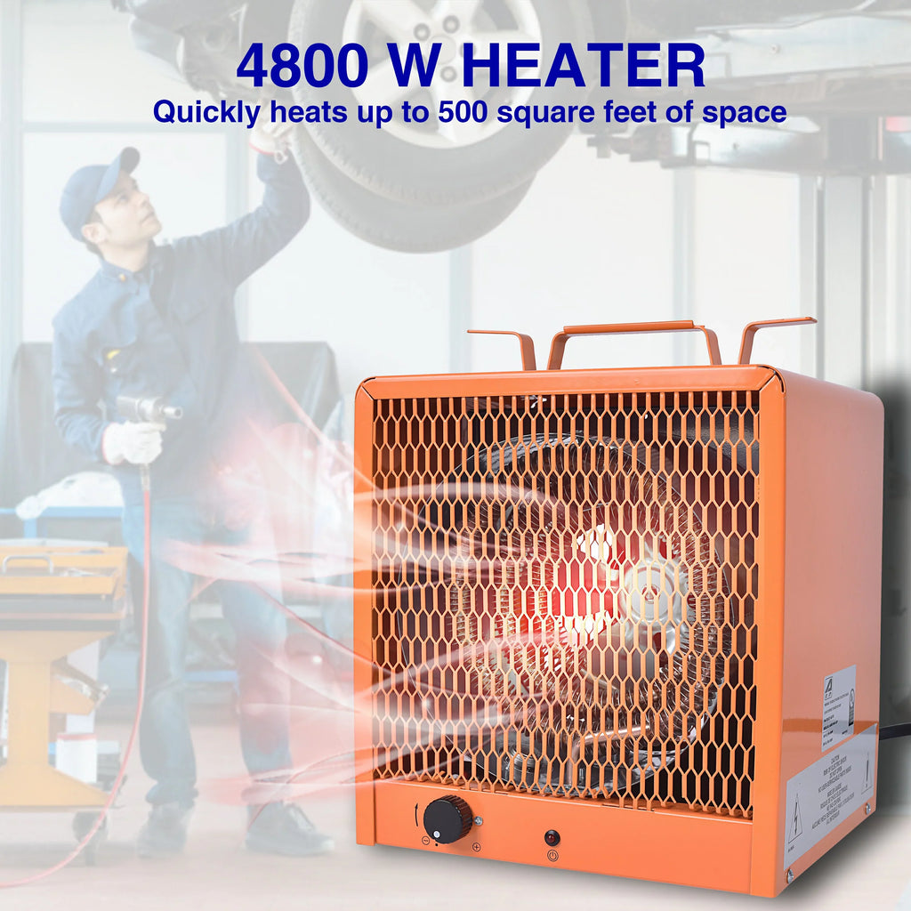 Aain Fan Forced Heater, the Plug NEMA#6-30R,Industrial 4800 Watt , 240 Volt/60 Hz,3 Phase