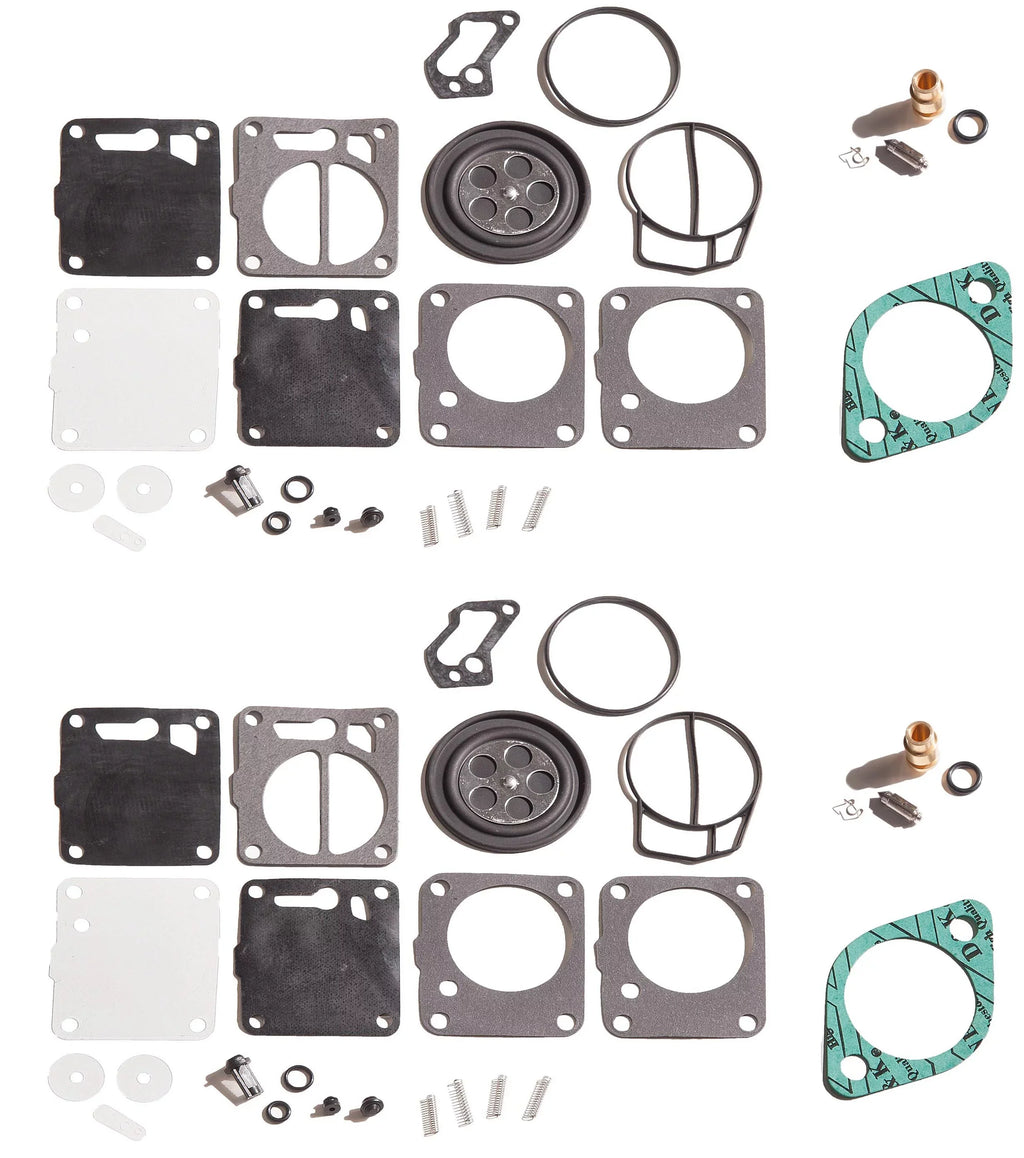 Dual Carb Rebuild Kit With Needle Seat & Base Gaskets Sea Doo XP 787 800 95-97