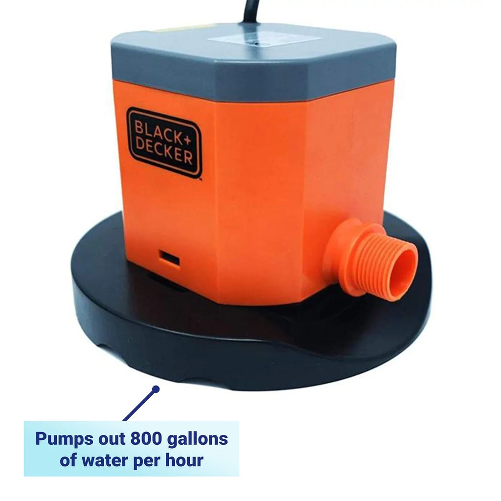 Black+Decker 800 GPH Submersible Pool Protection Pump