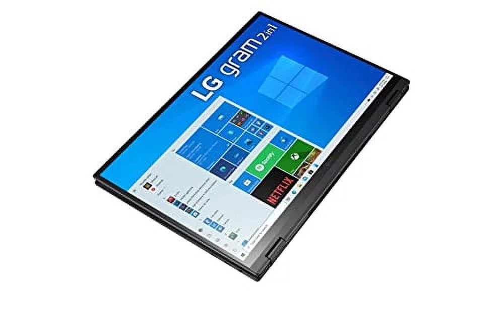LG 2023 Gram 16" 2-in-1 Ultralight Laptop WQXGA IPS Touch EVO i7-1360P 32GB RAM 2TB(1TBx2) NVMe SSD Iris Xe Graphics WiFi AX Backlit Fingerprint Fullday Battery Windows 10 Pro w/Pen and RE USB