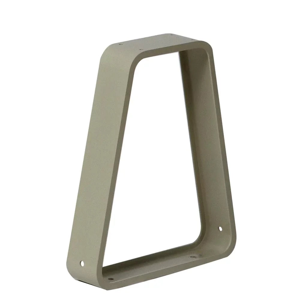 Hallowell Aluminum Moveable Bench Pedestal 3"W x 13.75"D x 16.75"H 729 Tan