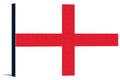 England Country Flag - Letterpress - Lantern Press Artwork (18x12 Gallery Wrapped Stretched Canvas)