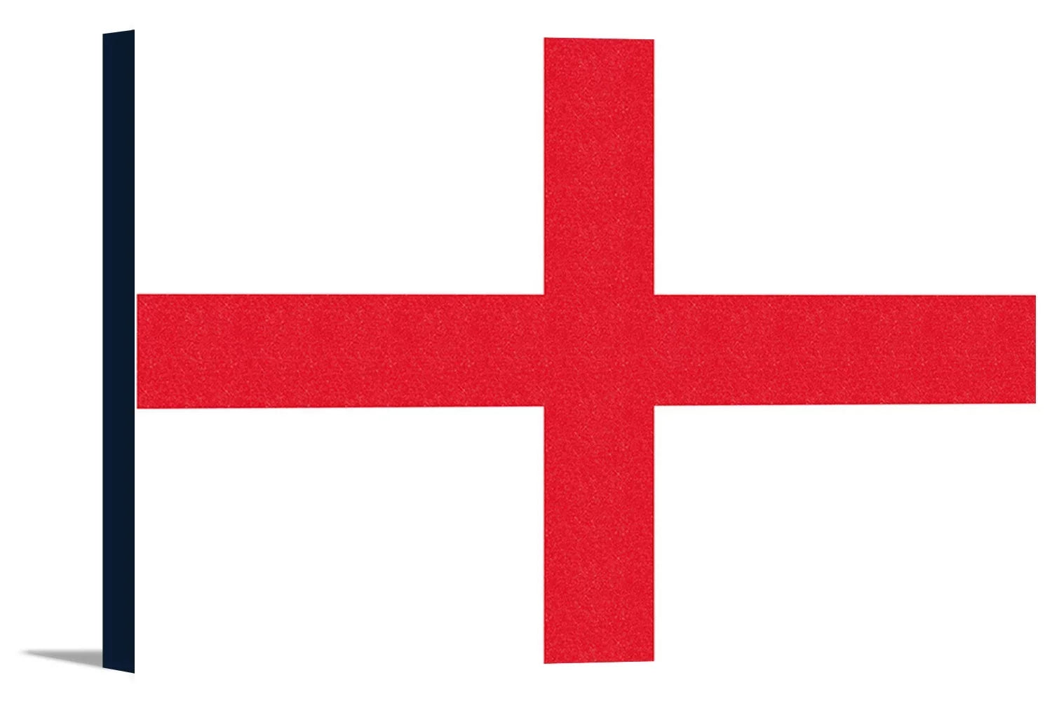 England Country Flag - Letterpress - Lantern Press Artwork (18x12 Gallery Wrapped Stretched Canvas)