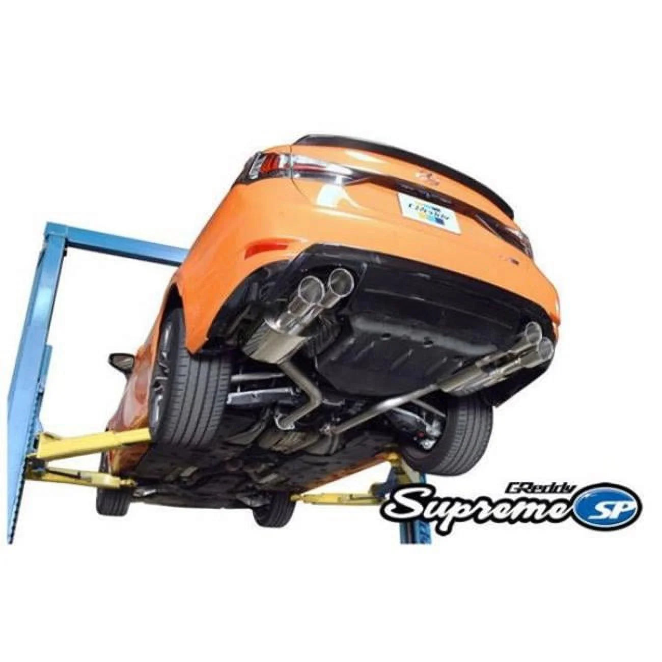 Greddy 63.5 mm Supreme SP Axle-Back Exhaust with Quad Offset Tips for 2015 Plus Lexus GS-F Dual