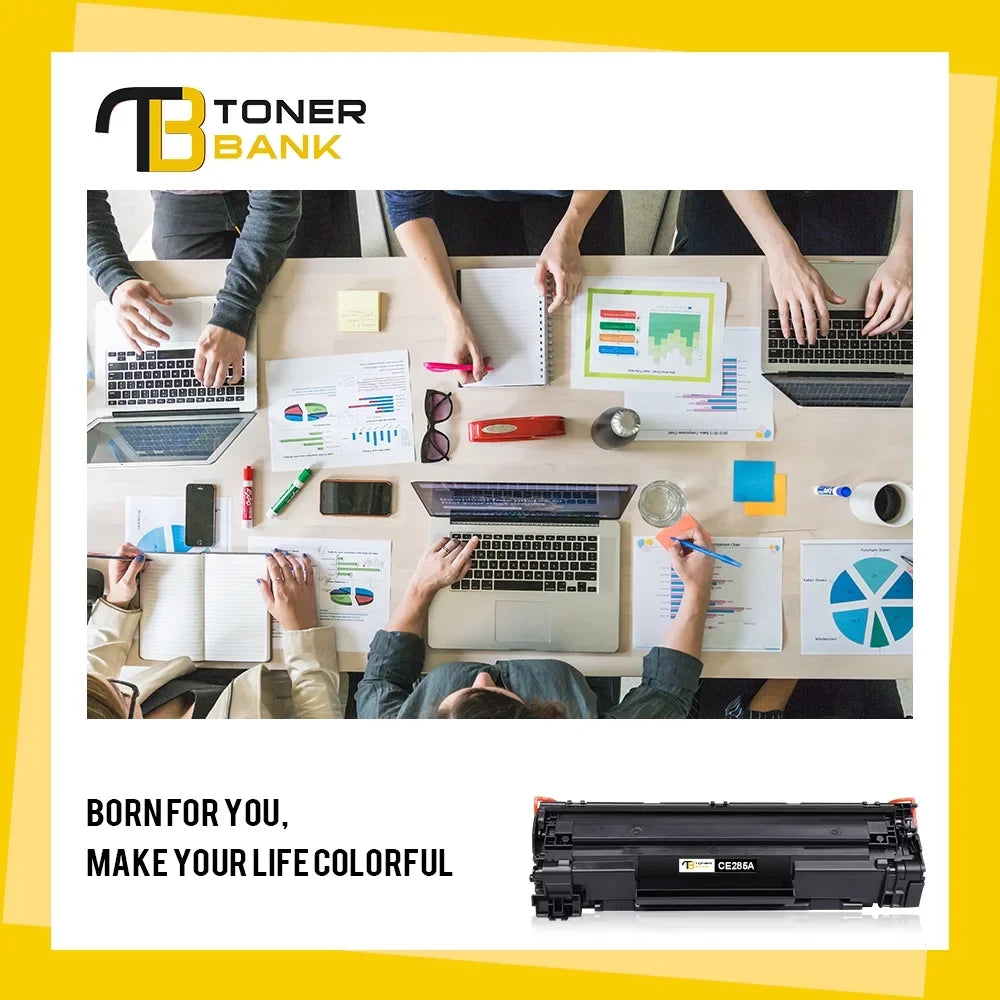 Toner Bank Matching 85A Toner Cartridge for HP CE285A 85A LaserJet Pro P1102W Pro M1212NF Pro M1132 M1210 M1130 M1212NF M1217NFW Printer Replacement Toner Ink (Black, 1-Pack)