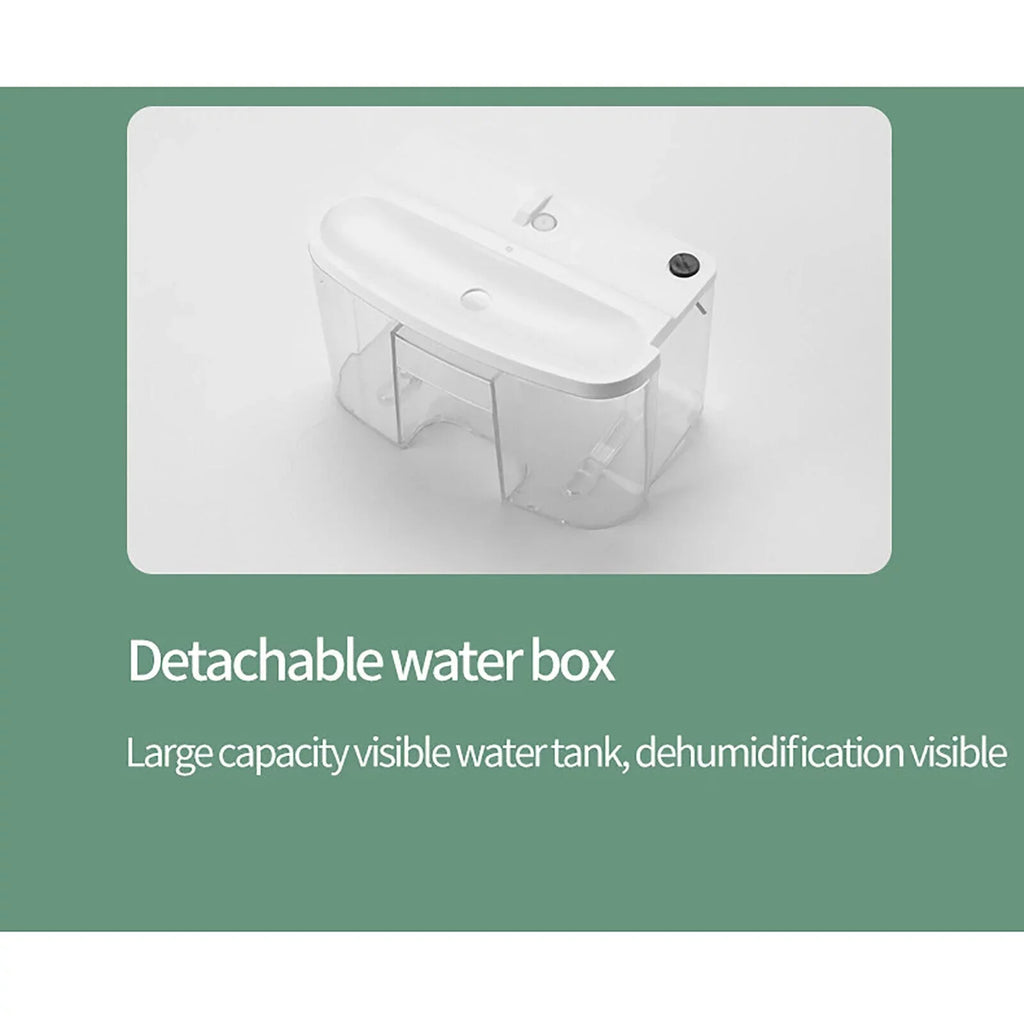 ZhdnBhnos Portable MIni Compact Dehumidifier Moisture Dryer w/ Drain Hose 2.5L Water Tank for Bedroom Caravan RV Garage
