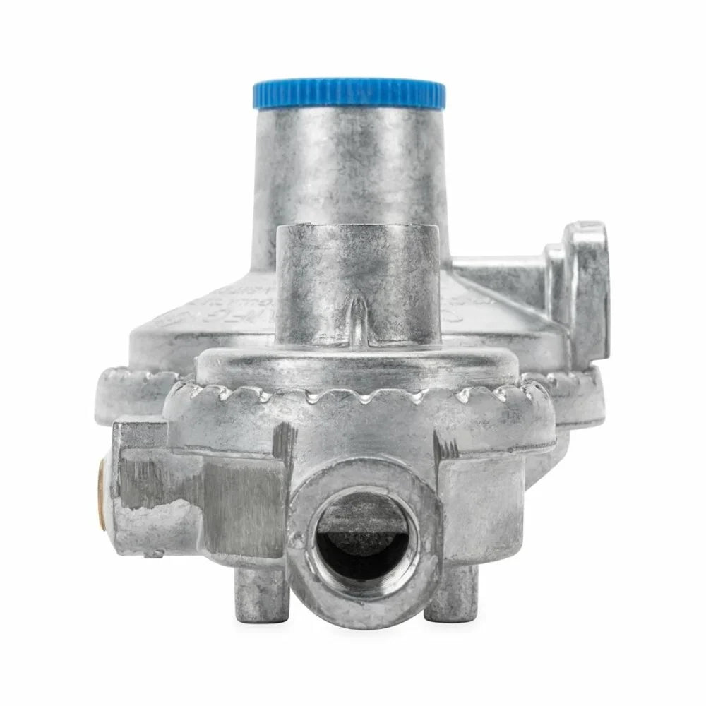 Camco 59323 Horizontal Two Stage Propane Regulator - Feature Integral First and Second Stages