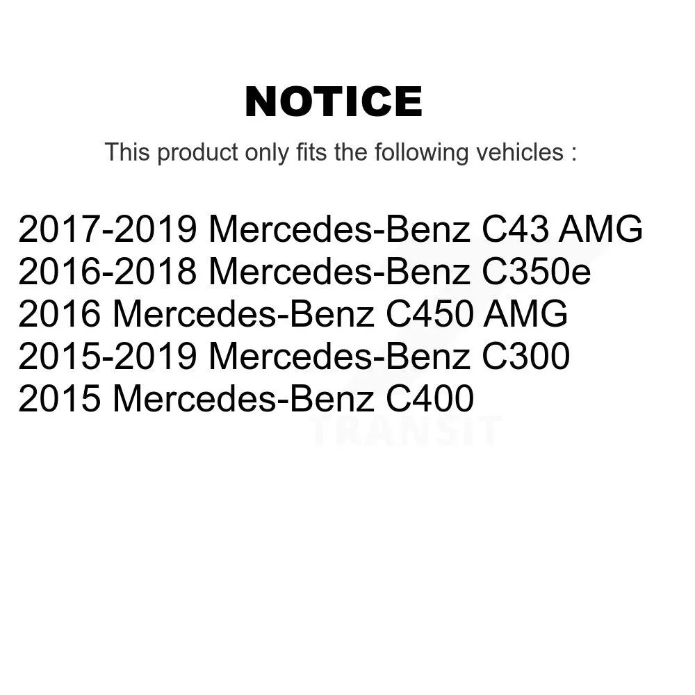 Front Rear Wheel Bearing & Hub Assembly Kit For Mercedes-Benz C300 C43 AMG C450 C400 C350e K70-101857