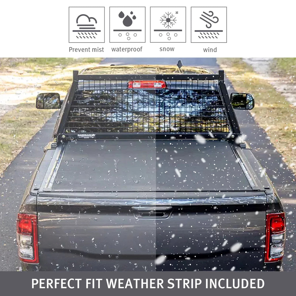 XTWEEX Soft Roll Up Truck Bed Tonneau Shield Fits 2002-2023 Dodge Ram 1500 | 2003-2023 Ram 2500 3500 | 2019+ Ram 1500 Classic Body(Not for New Body) 6.4 FT Bed W/O Rambox
