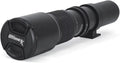 Ultimaxx 500mm/1000mm f/8 Multi-Coated Preset Telephoto Lens Includes Ultimaxx 2.0X Tele-Converter + T-Mount Adapter for Canon EF Mount & Microfiber Cleaning Cloth - Matching with SLR/DSLR Cameras