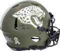 Trevor Lawrence Jacksonville Jaguars Autographed Riddell 2022 Salute to Service Speed Authentic Helmet with "2021 #1 Pick" Inscription - Fanatics Authentic Certified