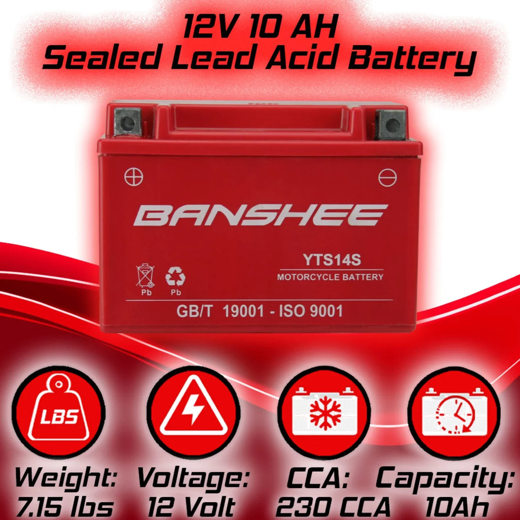 Banshee YTZ14S Motorsports Battery Fitting with Benelli Tornado Naked Tre 1130 Sport Evo