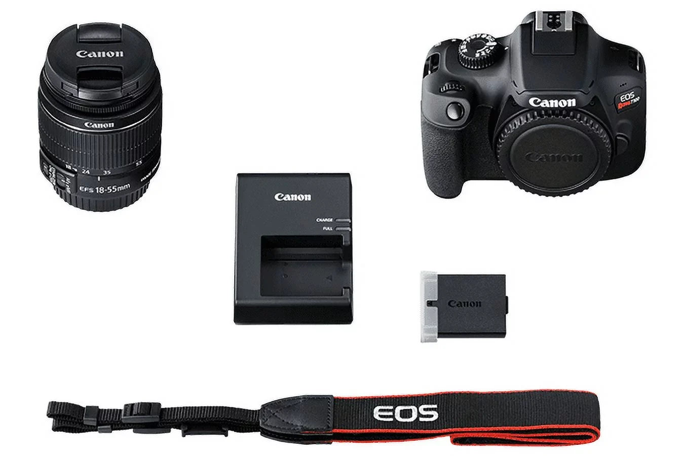Canon EOS Rebel T100 / 4000D DSLR Camera with 18-55mm Lens + 64GB Card + More