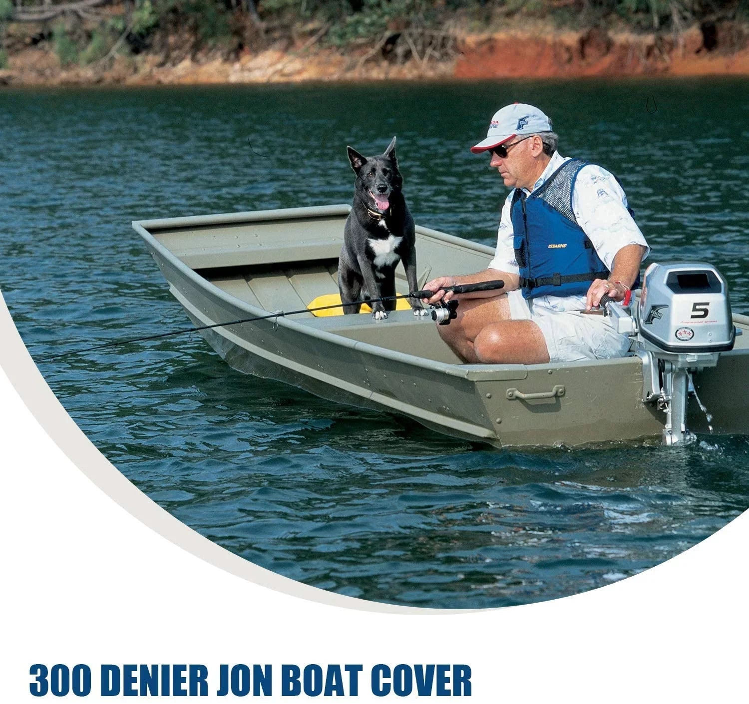 Goodsmann Jon Ship Wrap Silvery Gray Water Strong Trailerable 9921-0152-21( A, 12' L, 56"W )