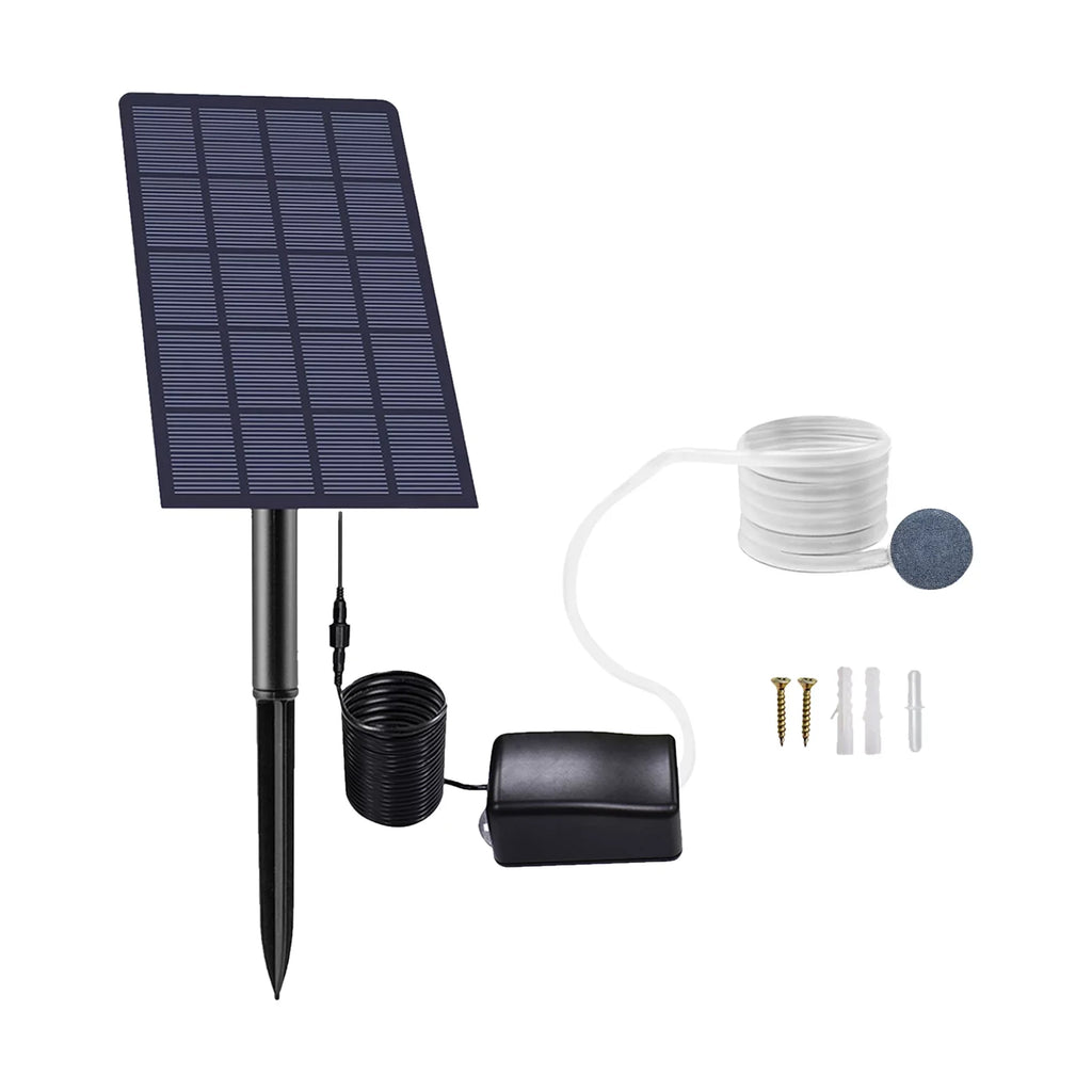 Oxygenation pump,Bubble Stones Fish Pool Air Pump Aerator 2w Solar Pump Fish Pool Pond Pump Aerator With Solar Pump Fish Air Bubble Stones With Pipe Air Solar Pond Aerator