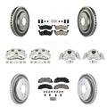 Transit Auto Front Rear Disc Brake Caliper Coated Rotors And Semi-Metallic Pads Kit (10Pc) For 2010-2017 Ford Expedition Lincoln Navigator KCG-102718N