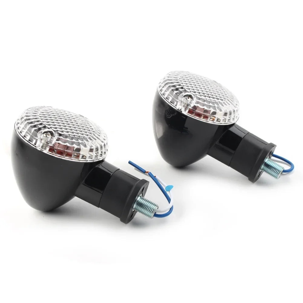BFY 1Pair Motorcycle Turn Signal Lamp Amber Indicator Blinker Light w/ Clear Wrap for Yamaha Bolt XVS950 2014 2015 2016 2017 2018