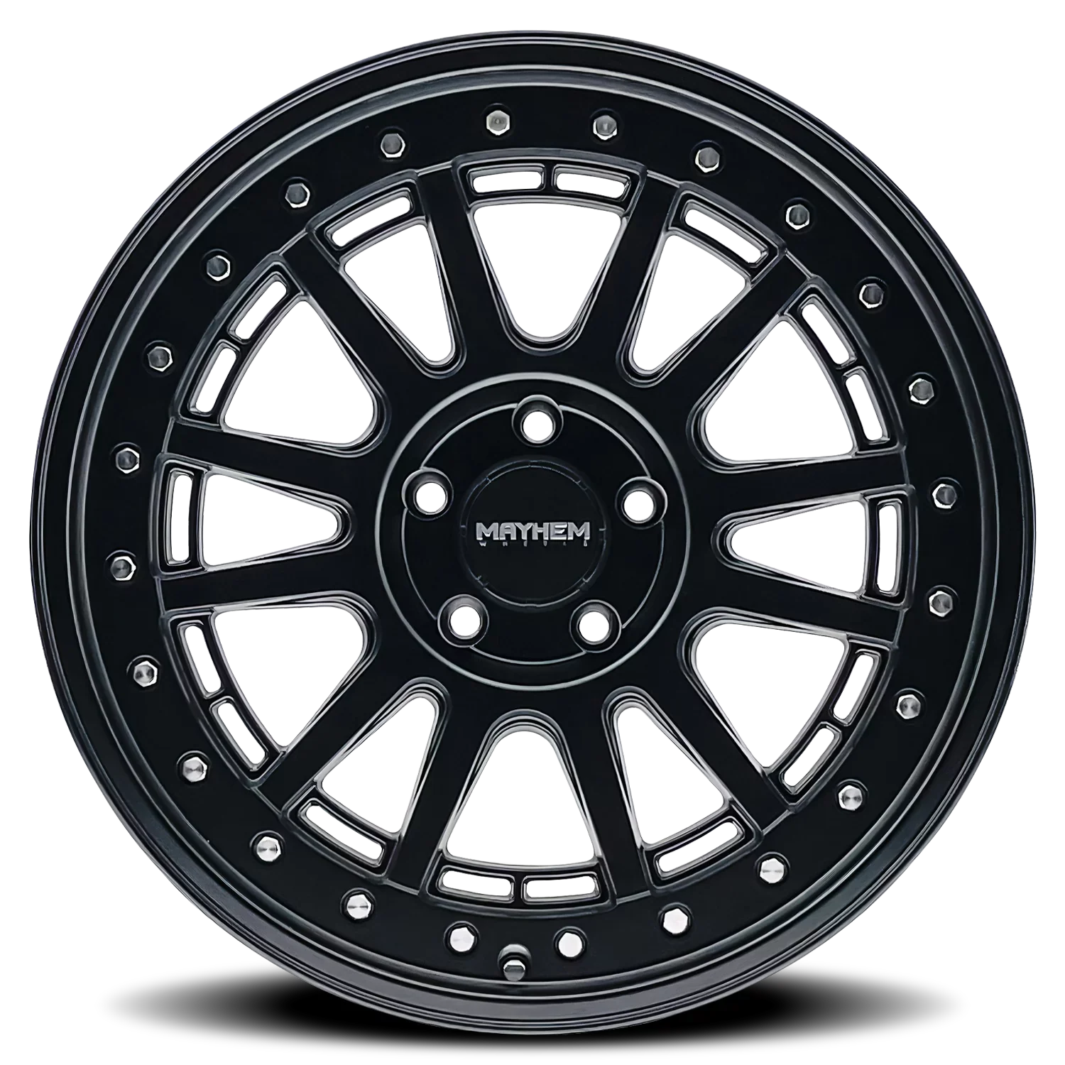 18x9 Mayhem Compass Matte Black Wheel 5x5 (0mm)