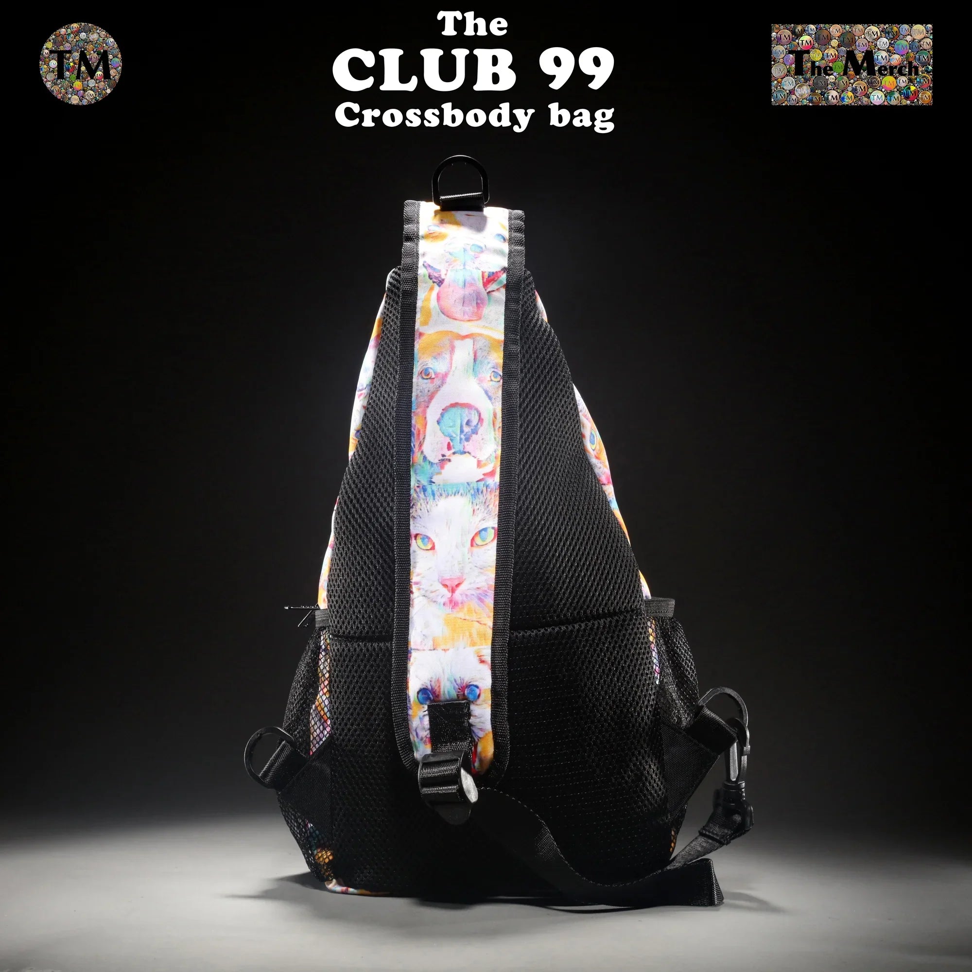 Crossbody Bag - Club 99 - (Turquoise/Orange/Cream) - Unisex - All Ages - The Merch by SIMA Visual Arts