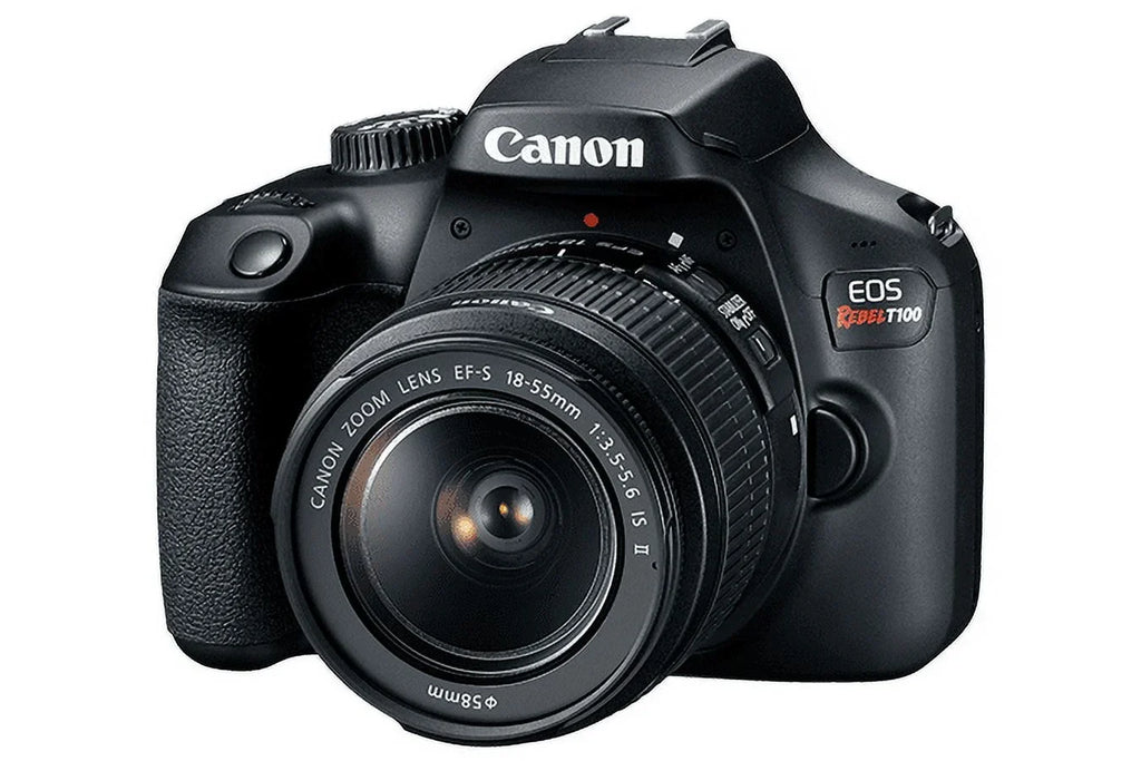 Canon EOS Rebel T100 / 4000D DSLR Camera with 18-55mm Lens + 64GB Card + More