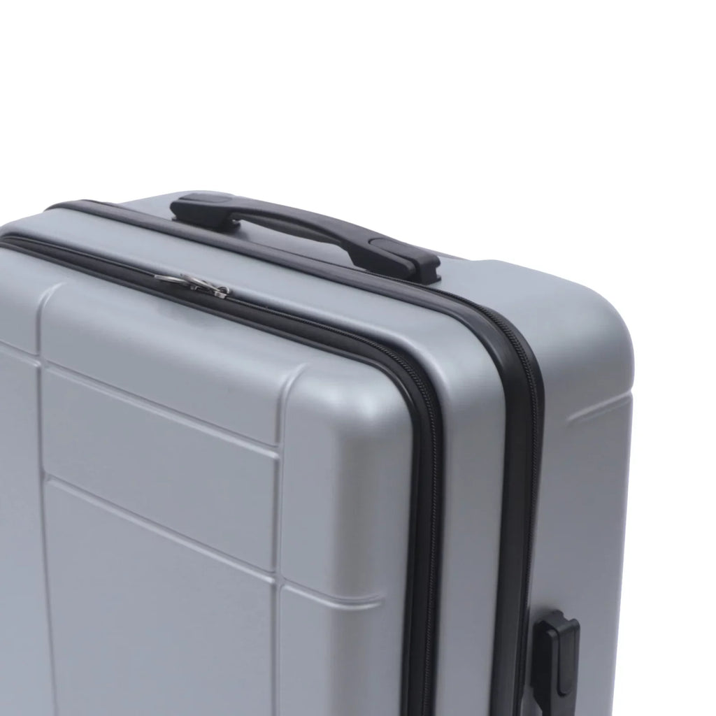 Wuzstar 24" Traveling Luggage PC+ABS Luggage Bags with TSA Lock Long-lasting Spinner Wheels Hardside Carry On Suitcase , Silver