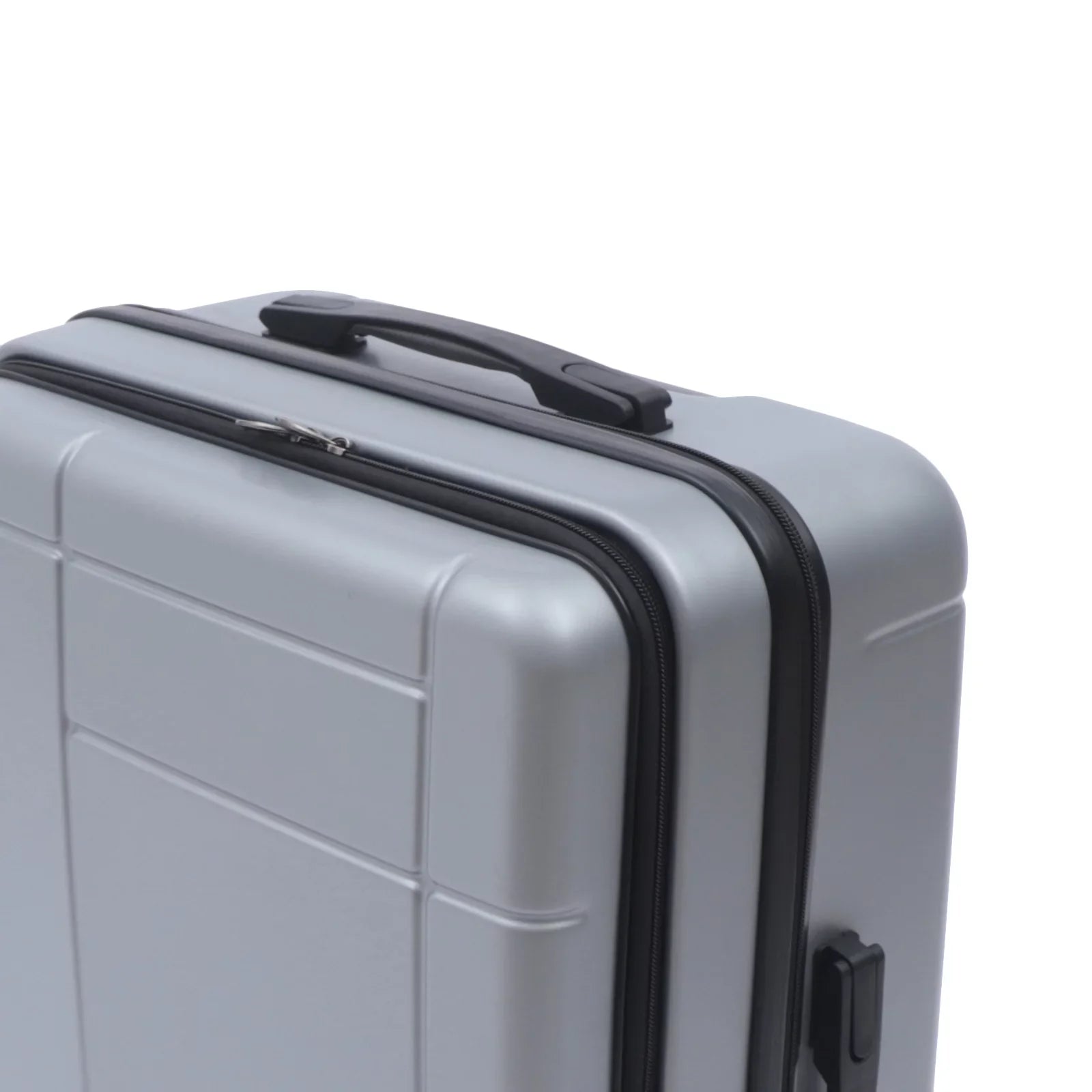 Wuzstar 24" Traveling Luggage PC+ABS Luggage Bags with TSA Lock Long-lasting Spinner Wheels Hardside Carry On Suitcase , Silver