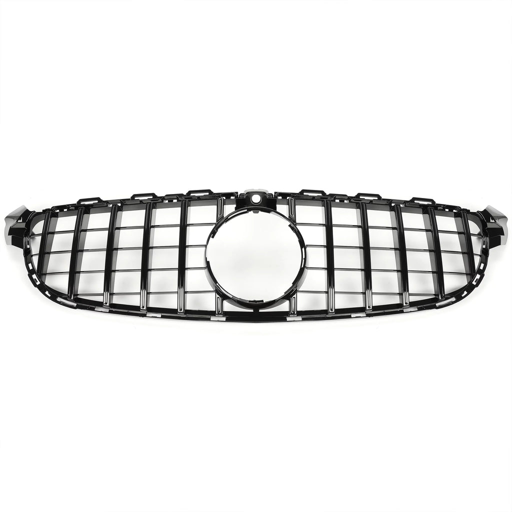 Kojem Front Bumper Grille for 2015 2016 2017 2018 Mercedes Benz W205 C63 AMG S Black Painted for Both with Or without Camera Model Coating