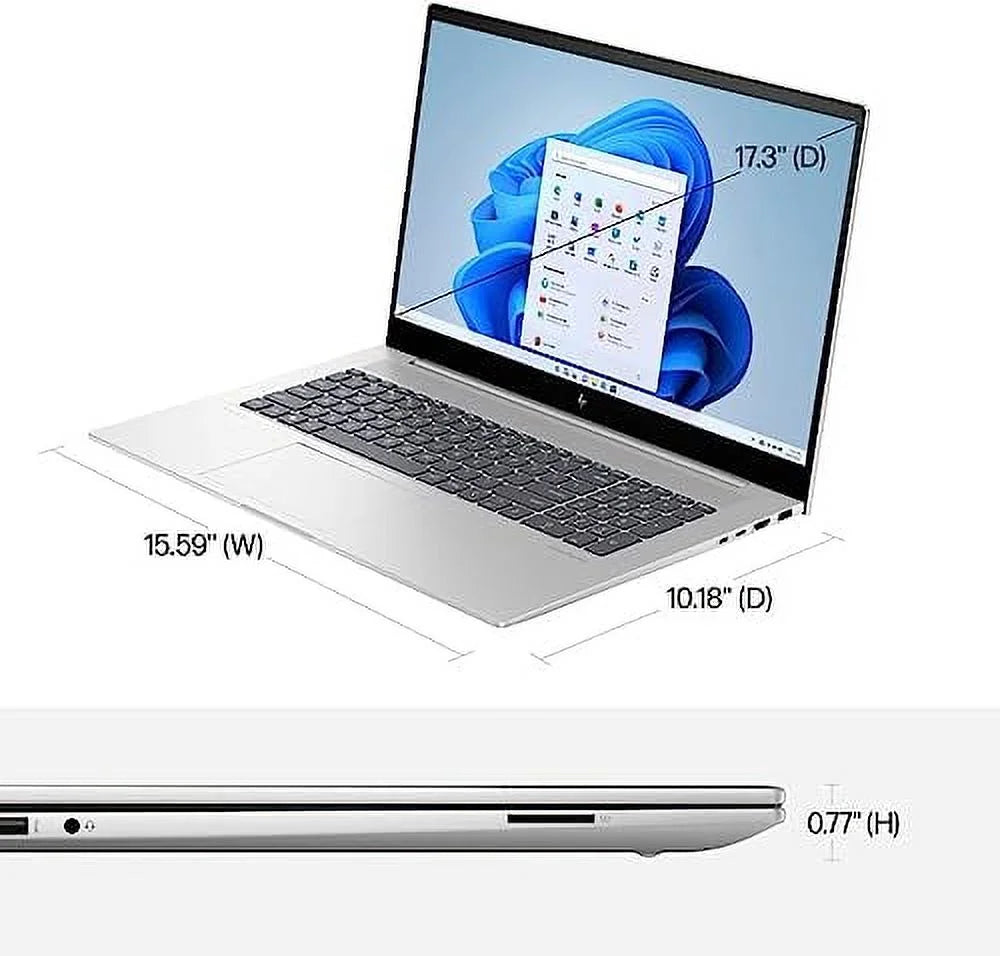 HP 2023 Envy 17.3” FHD IPS Touchscreen Laptop PC 14- i7-13700H Iris Xe Graphics 16GB DDR4 1TB NVMe SSD 2xThunderbolt 4 WiFi 6E BT HDMI Webcam Backlit KB Windows 11 Pro w/RE USB