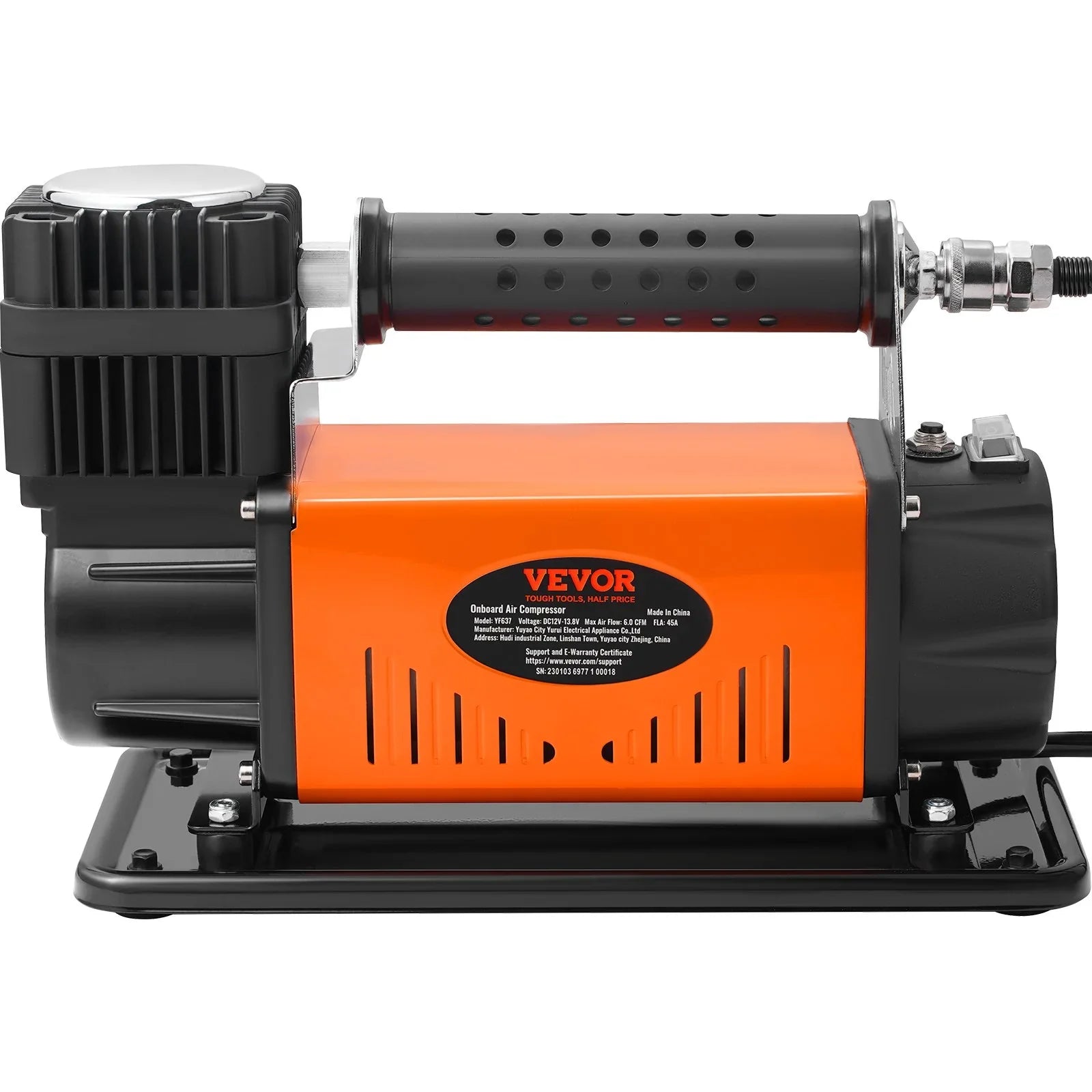 VEVOR On-Board 12V Air Compressor, High Performance Universal, 150PSI 6CFM