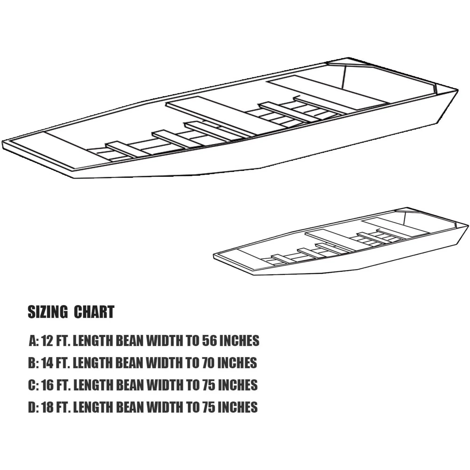 Goodsmann Jon Ship Wrap Silvery Gray Water Strong Trailerable 9921-0152-21( A, 12' L, 56"W )