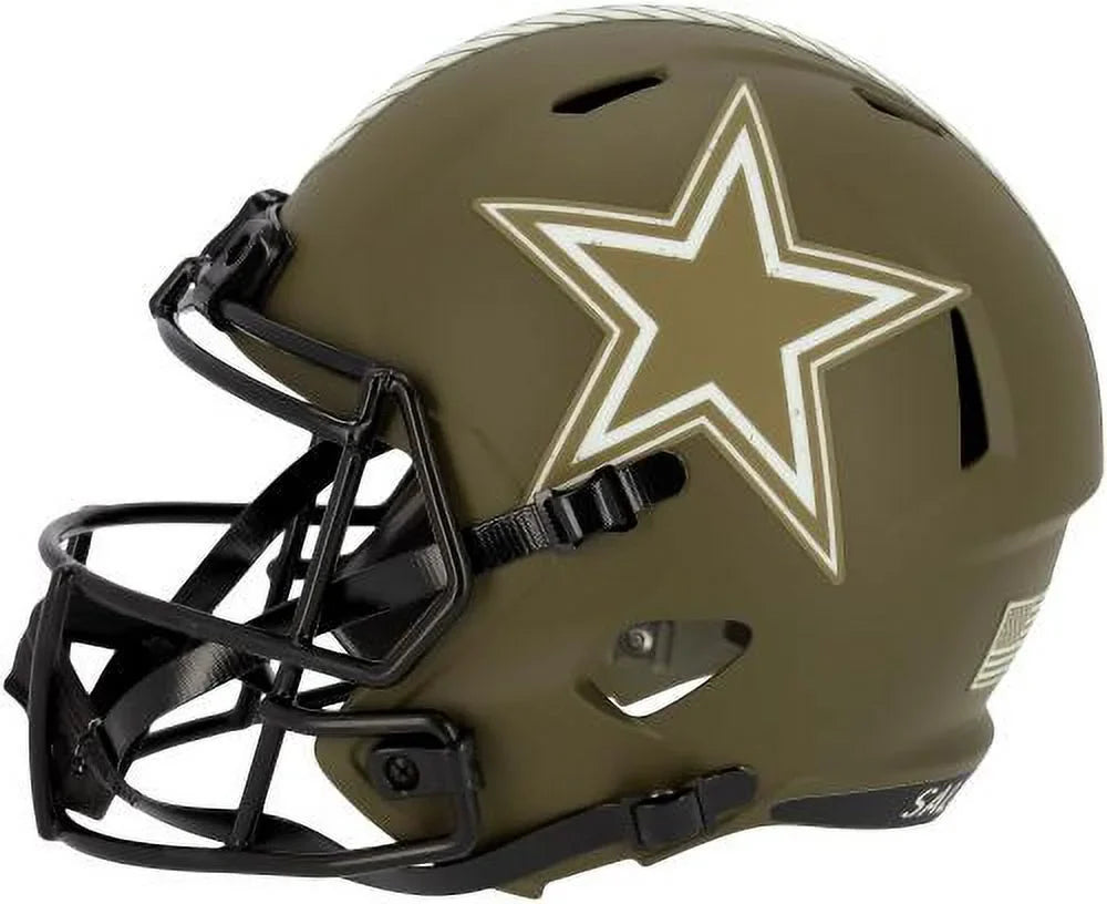 Micah Parsons Dallas Cowboys Autographed Riddell 2022 Salute To Service Speed Replica Helmet - Fanatics Authentic Certified