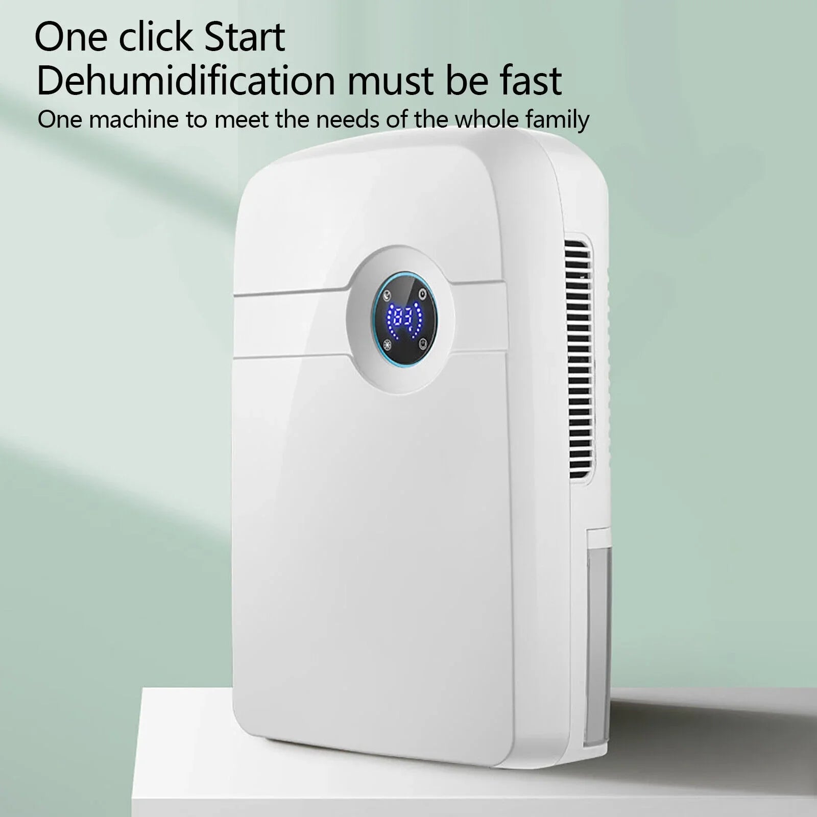 ZhdnBhnos Portable MIni Compact Dehumidifier Moisture Dryer w/ Drain Hose 2.5L Water Tank for Bedroom Caravan RV Garage