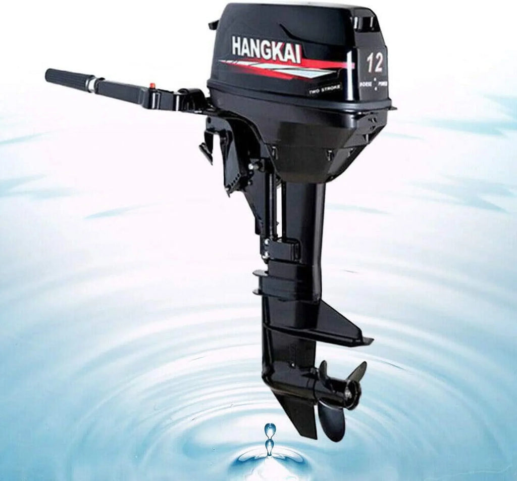 FETCOI 12 HP 2 Stroke Outboard Motor Fishing Watercraft Engine w/Water Cooling System
