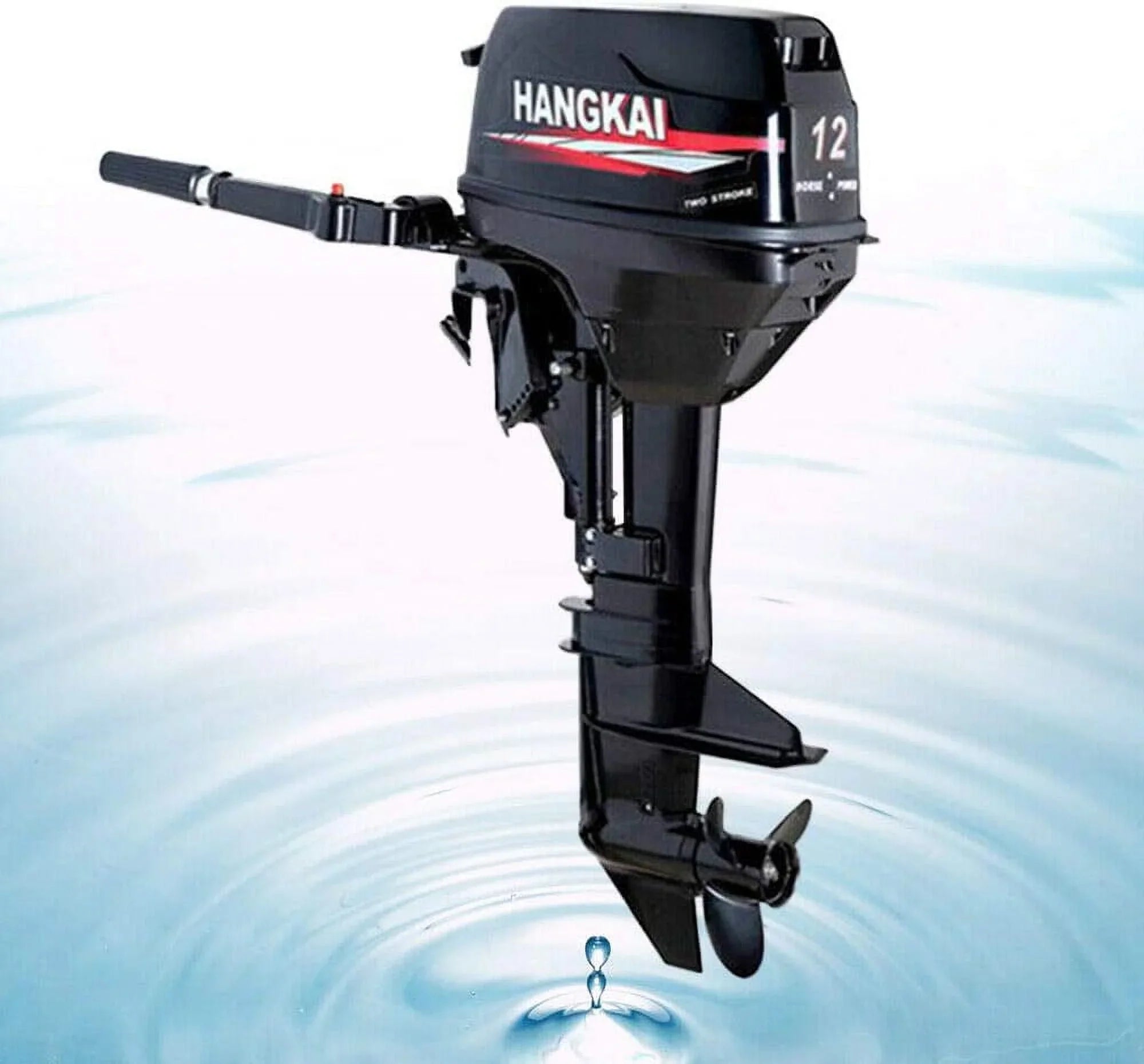 FETCOI 12 HP 2 Stroke Outboard Motor Fishing Watercraft Engine w/Water Cooling System