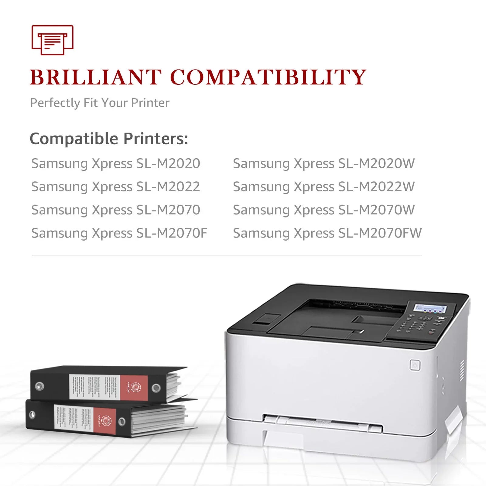 4-Pack MLT-D111S Fitting Toner Cartridge for Samsung MLT-D111S 111S High Yield Xpress SLM2020W M2022W M2070FW M2024 M2026W Printer (Black)