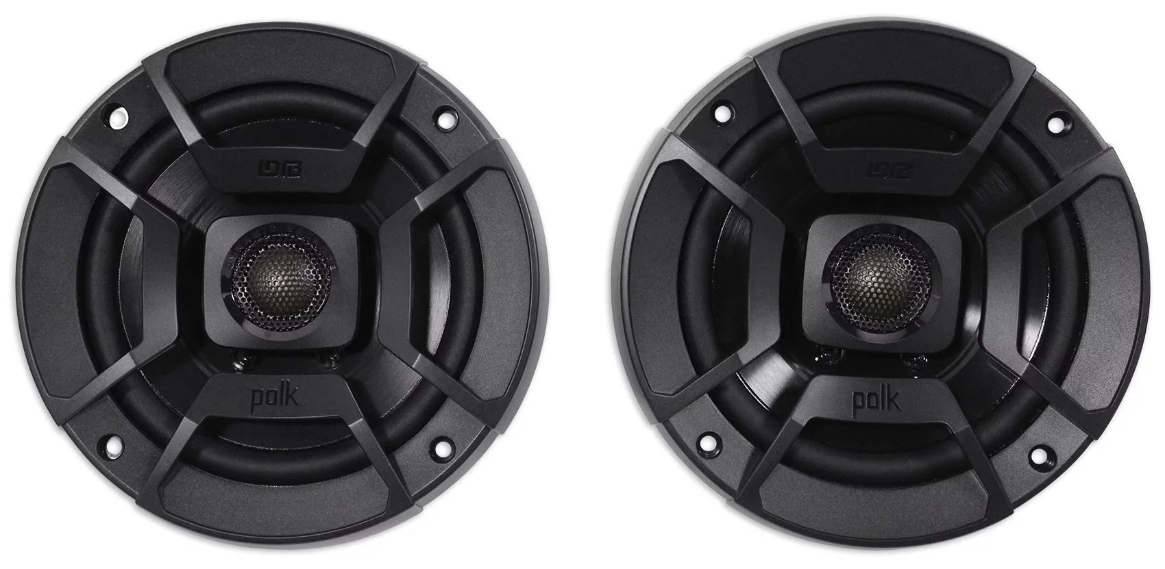 (2) Polk Audio DB522 5.25" 600w Car/Marine/Motorcycle Speakers+Speaker