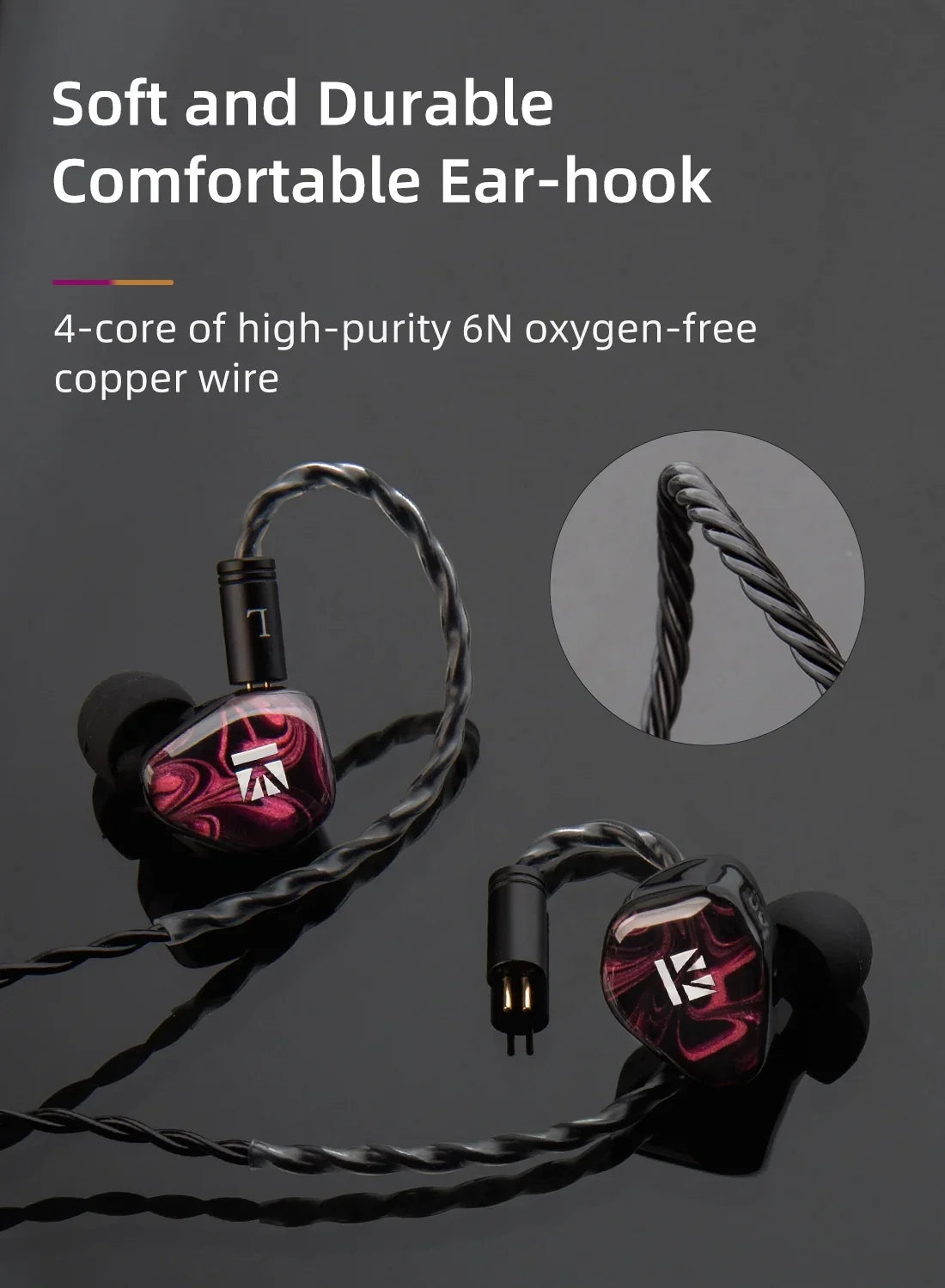 KBEAR KB01 Beryllium Diaphragm 10MM Dynamic Drvier Earphone Wired Sport Earbuds HIFI Music Headphones In Ear Monitor Headset IEM