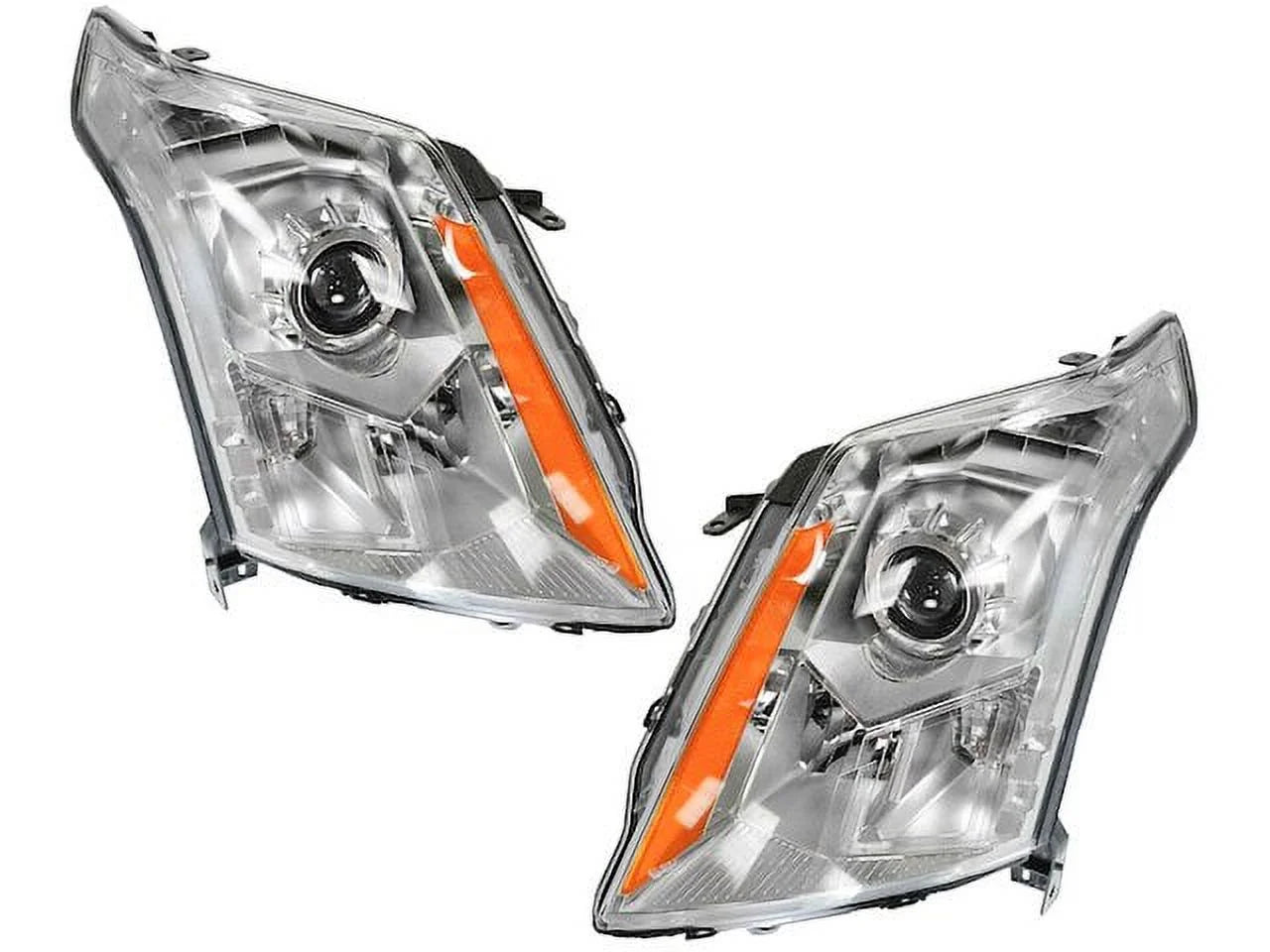 Headlight Assembly Set of 2 - Suitable with 2010 - 2016 Cadillac SRX 2011 2012 2013 2014 2015