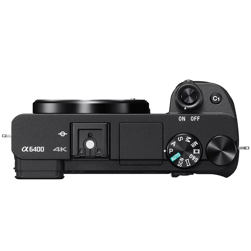 Sony ILCE-6400 a6400 Mirrorless APS-C Interchangeable-Lens Camera Body Bundle with 10-18mm f/4 Wide-Angle Zoom E-Mount Lens, 64GB Memory Card, Camera Bag, Camera Battery and Paintshop Pro 2018