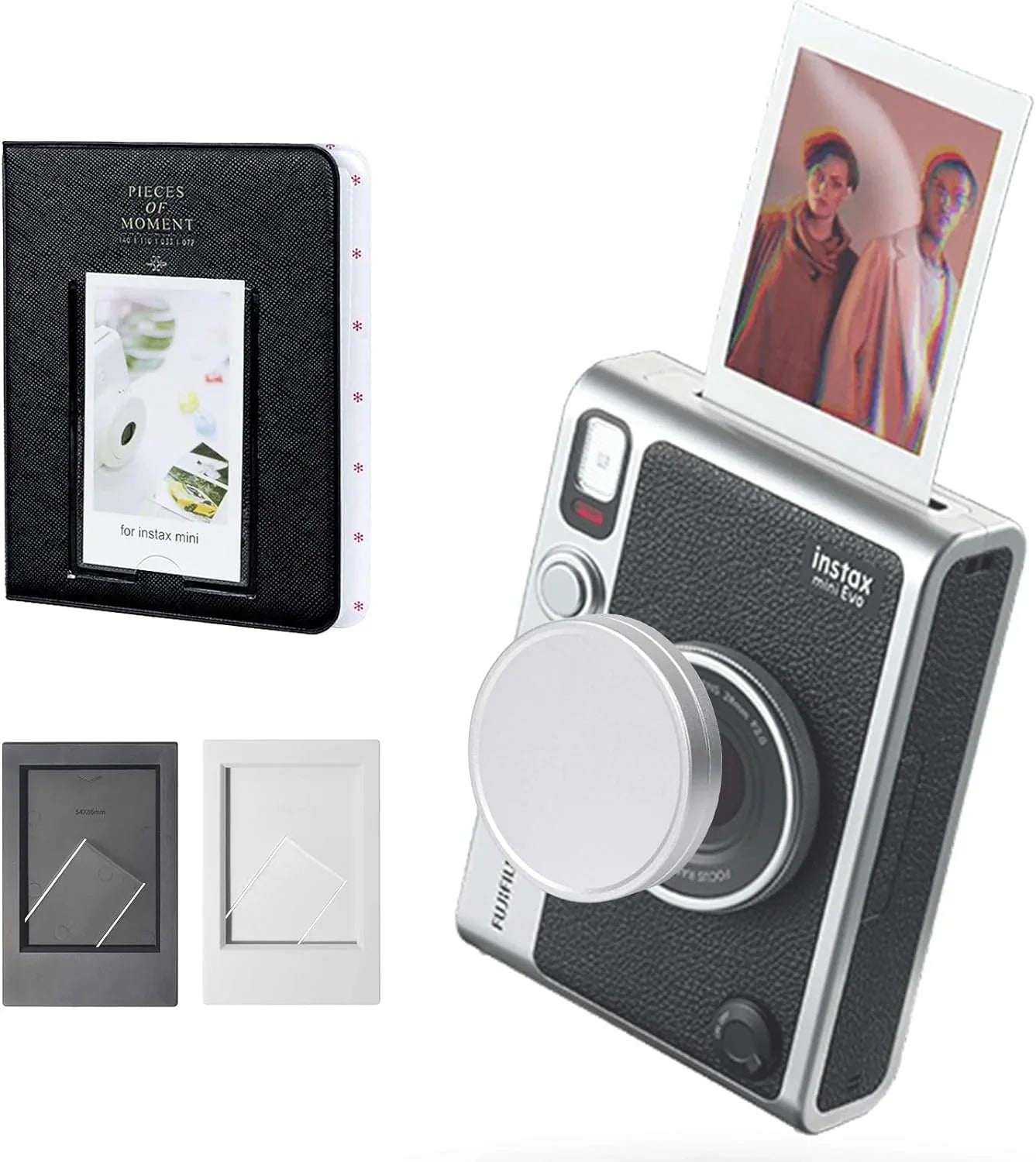 Lens Cap for Fujifilm Instax Mini Evo Instant Camera Accessories for Fuji Mini Evo with Lens Cap, Mini Picture