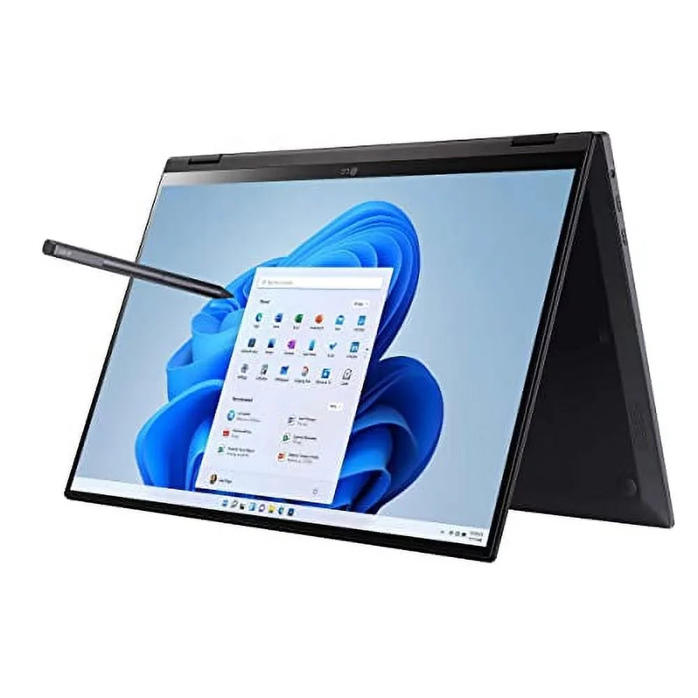 LG 2023 Gram 16" 2-in-1 Ultralight Laptop WQXGA IPS Touch EVO i7-1260P 16GB LPDDR5 512GB+1TB NVMe SSD Iris Xe Graphics WiFi AX Backlit Keyboard Fullday Battery Windows 11 w/Pen and RE USB