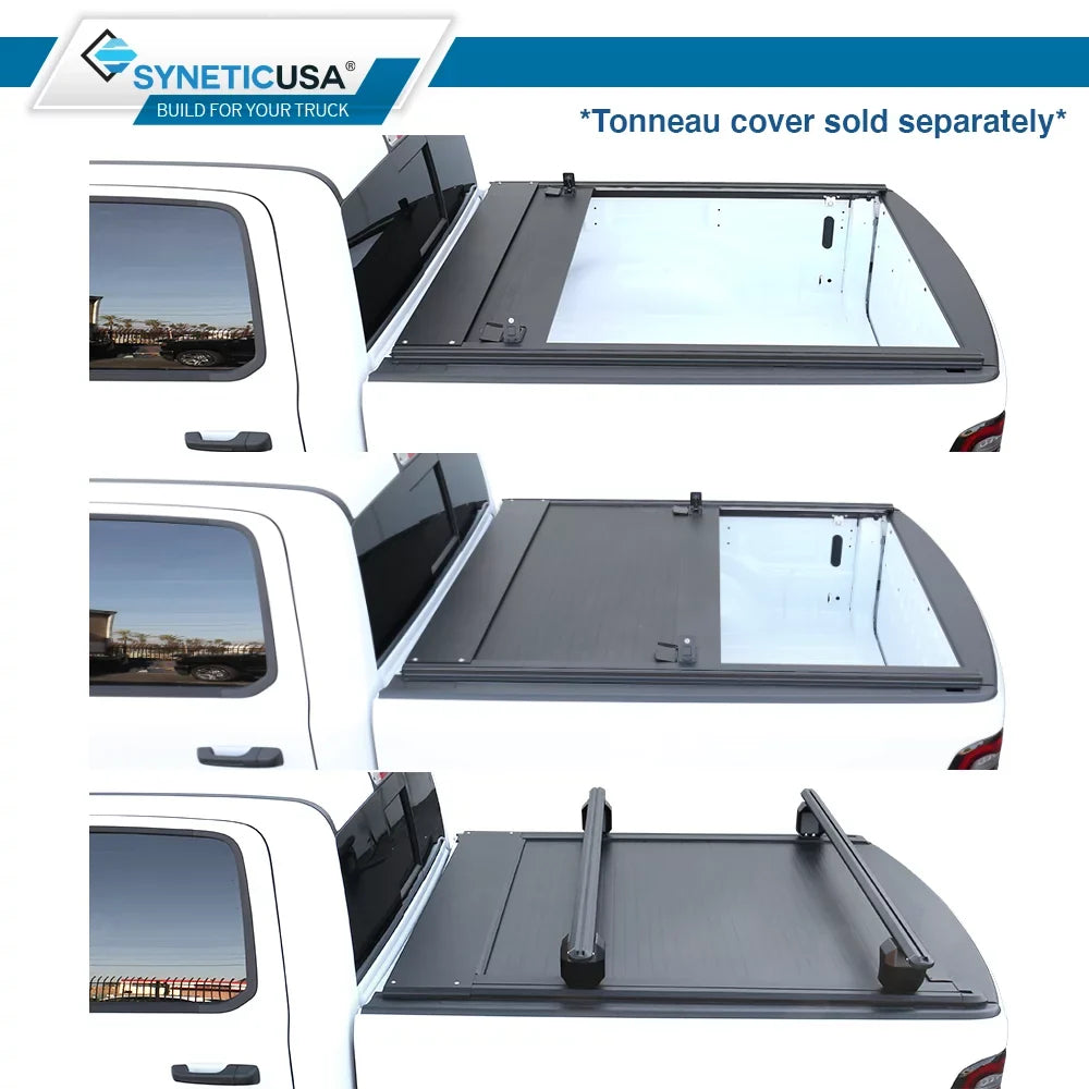 Syneticusa HD Adjustable Crossbar Truck Bed Towers Heavy Duty Cargo Rack Suitable with F150 Ram Silverado Tundra Titan