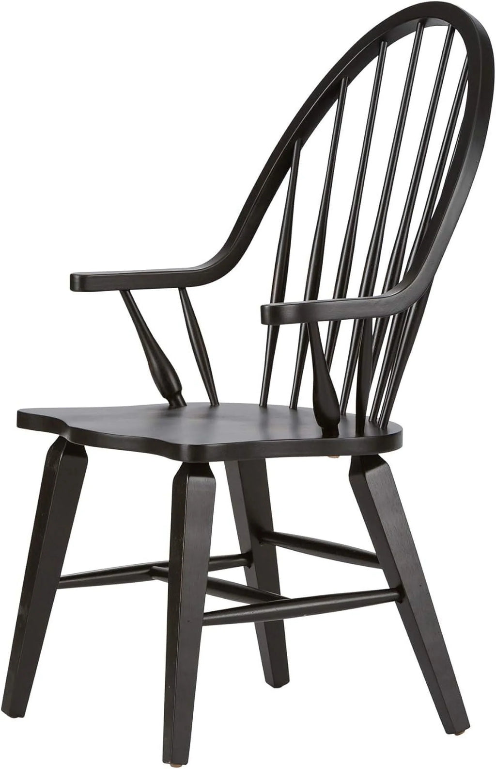 Windsor Back Arm Chair, W25 X D25 X H41, Black