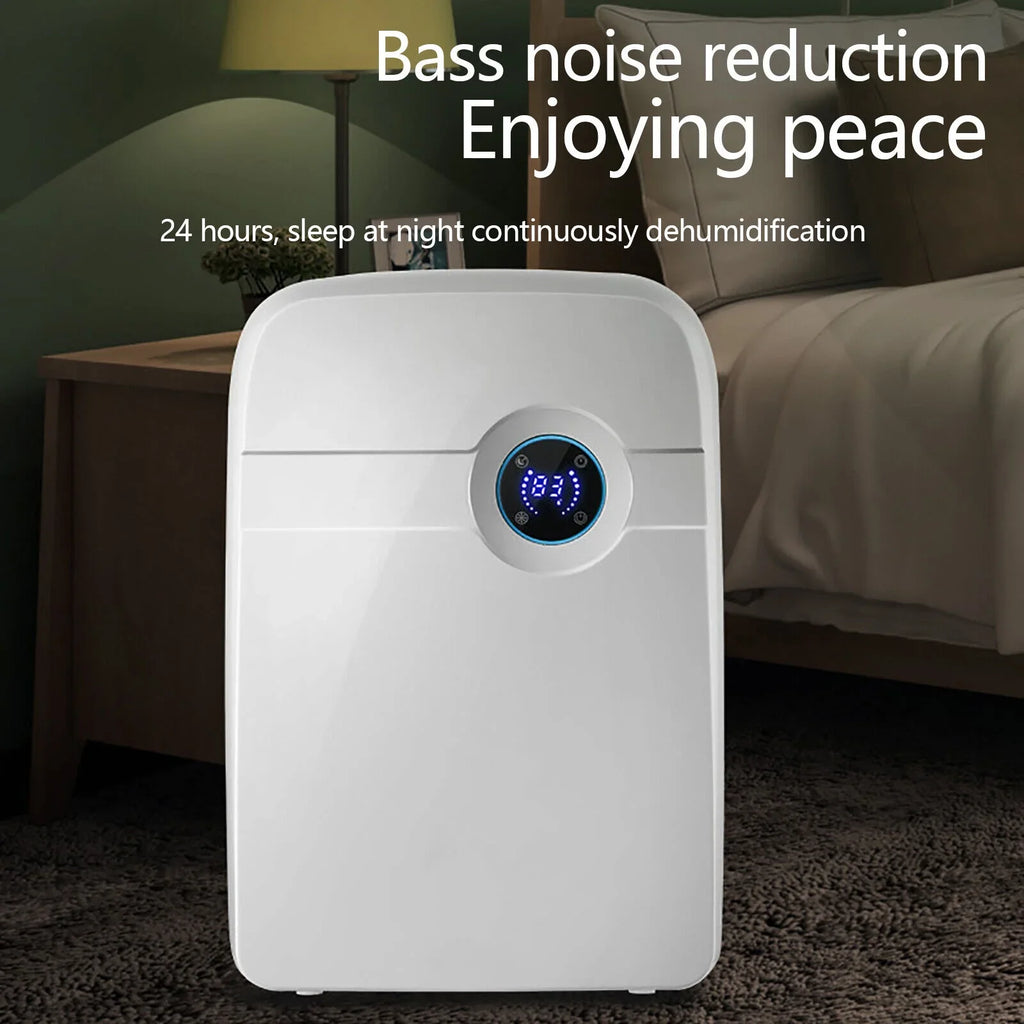 ZhdnBhnos Portable MIni Compact Dehumidifier Moisture Dryer w/ Drain Hose 2.5L Water Tank for Bedroom Caravan RV Garage