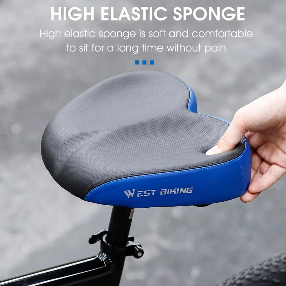 Aibecy Road Bike Cushion Widen Thicken Replacement Saddle Ergonomic Design Comfortable Shockproof for Long Distance Riding
