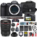 Canon EOS R6 Mark II Mirrorless Camera (5666C002) + Canon RF 24-70mm Lens + 64GB Memory Card + Case + l Photo Software + 2 x LPE6 Battery + External Charger + Card Reader + More