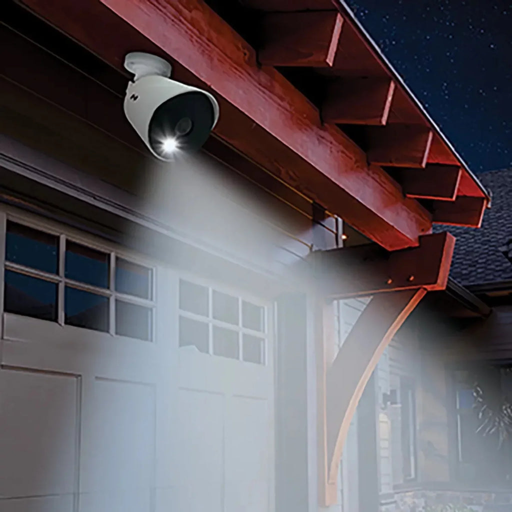 Night Owl Refurbished 12 Channel 4K DVR with 1TB Hard Drive and 6 Wired 4K Spotlight Cameras
