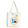 I Am From Armenia Art Deco Fashion Expression Sack Canvas Tote Shoulder Bag