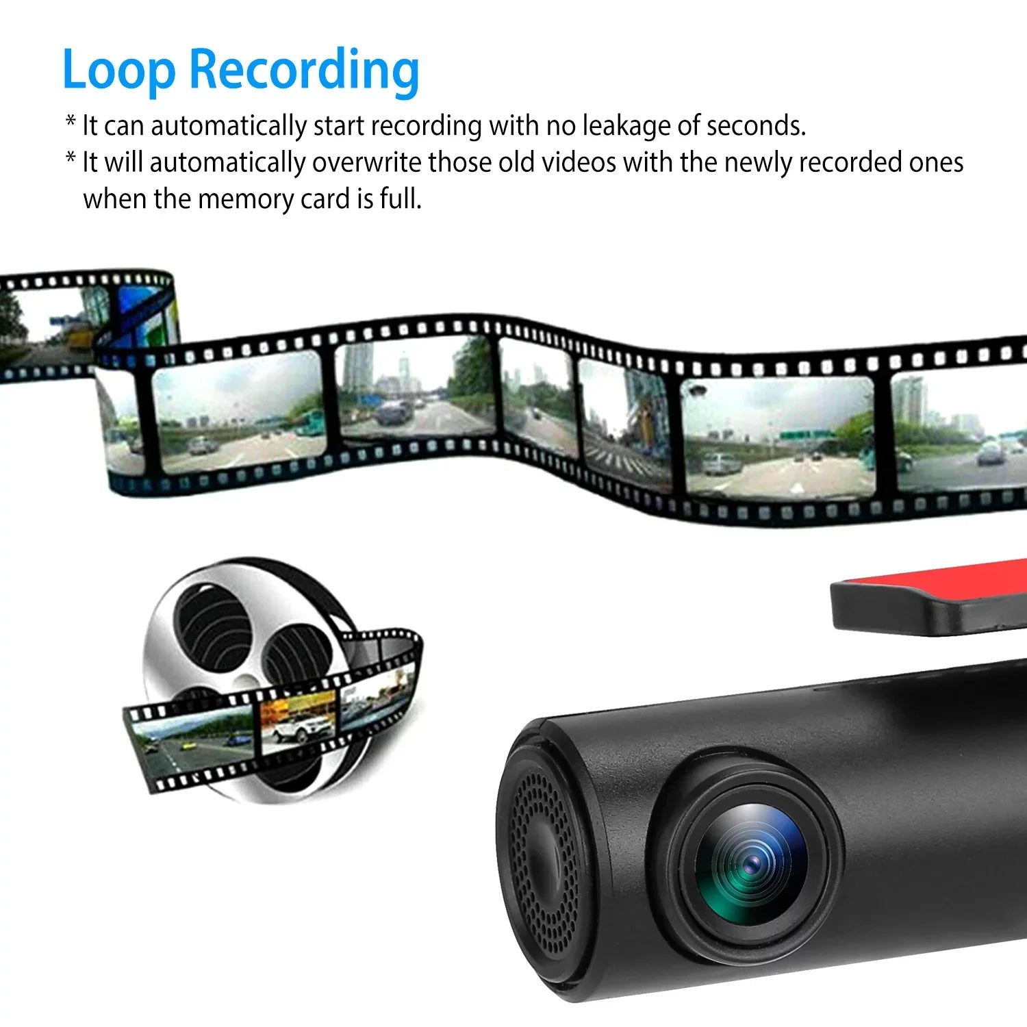 iNova 1080P Dash Cam Car Camera Recorder 170°HD Looping Recording G-sensor App Wifi Car DVR