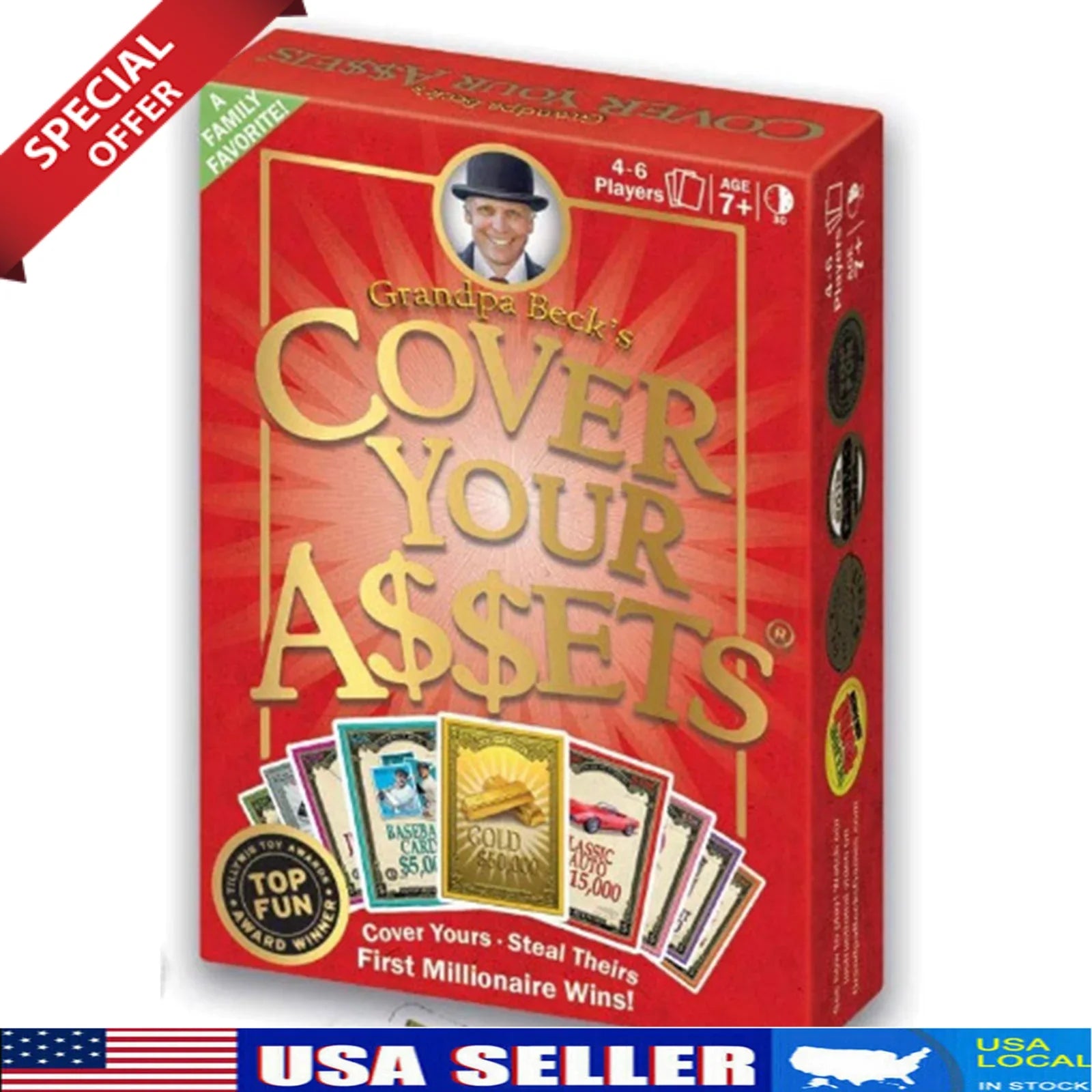 Grandpa Becks Wrap Your Assets Card Game Fun Family-Friendly Set Collecting Toy